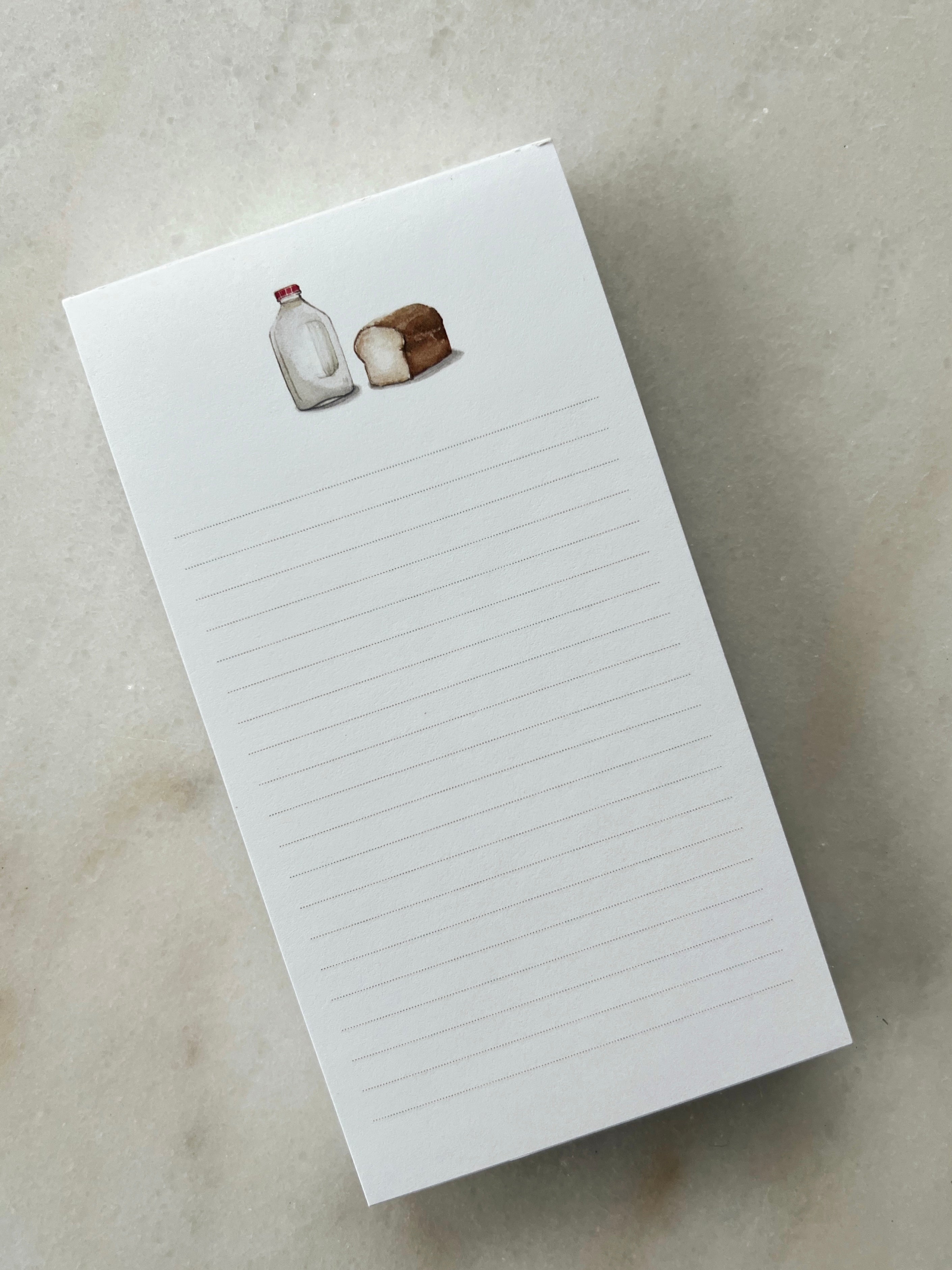 Milk & Bread Notepad – together.