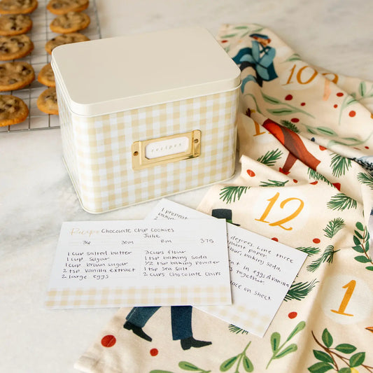 Tin Recipe Box