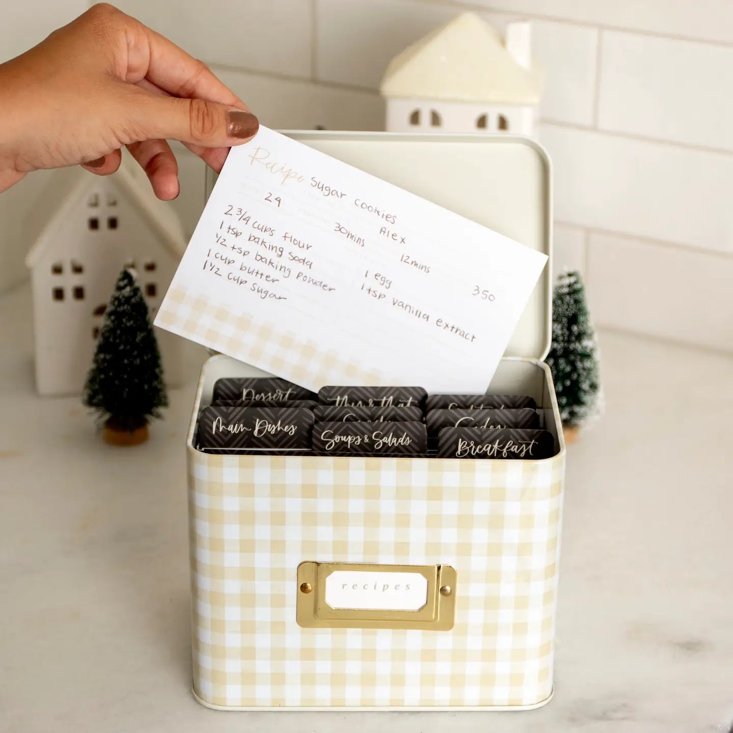 Tin Recipe Box